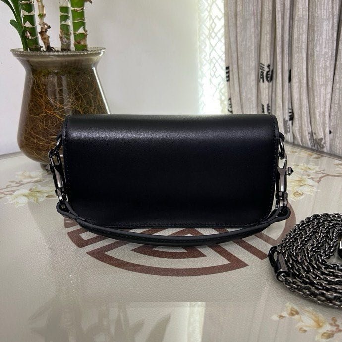 Сумка на плече Poudre Micro Loco з телячої шкіри з логотипом Vlogo фото 4