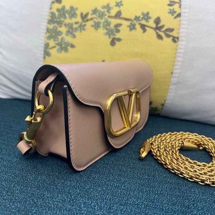 Сумка на плече Poudre Micro Loco з телячої шкіри з логотипом Vlogo фото 5