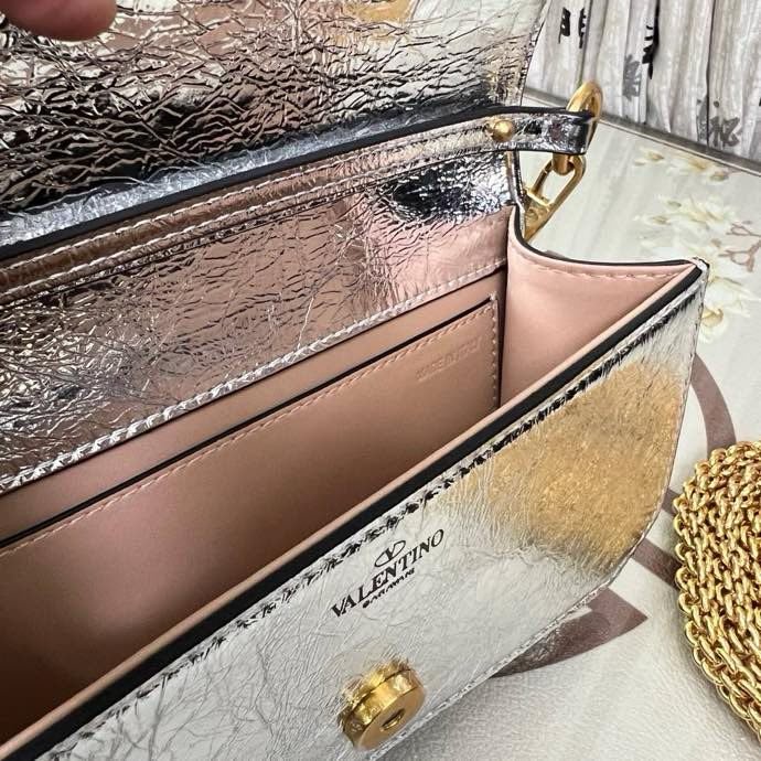 Сумка на плече Poudre Micro Loco з телячої шкіри з логотипом Vlogo фото 5