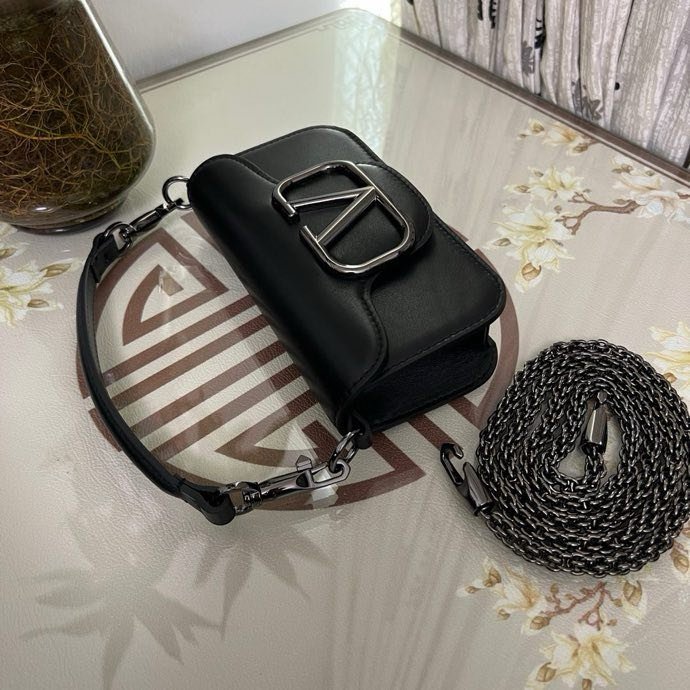 Сумка на плече Poudre Micro Loco з телячої шкіри з логотипом Vlogo фото 5