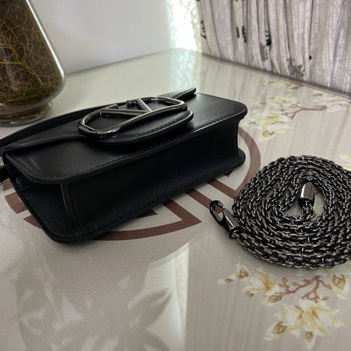 Сумка на плече Poudre Micro Loco з телячої шкіри з логотипом Vlogo фото 6