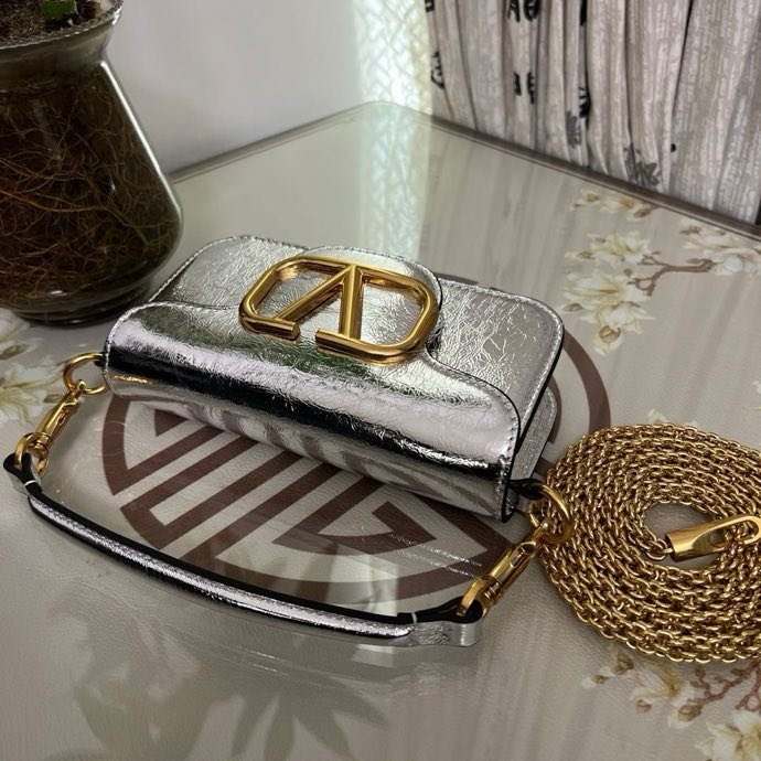 Сумка на плече Poudre Micro Loco з телячої шкіри з логотипом Vlogo фото 7