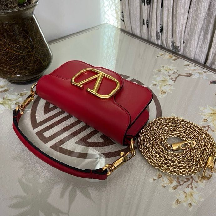 Сумка на плече Poudre Micro Loco з телячої шкіри з логотипом Vlogo фото 7