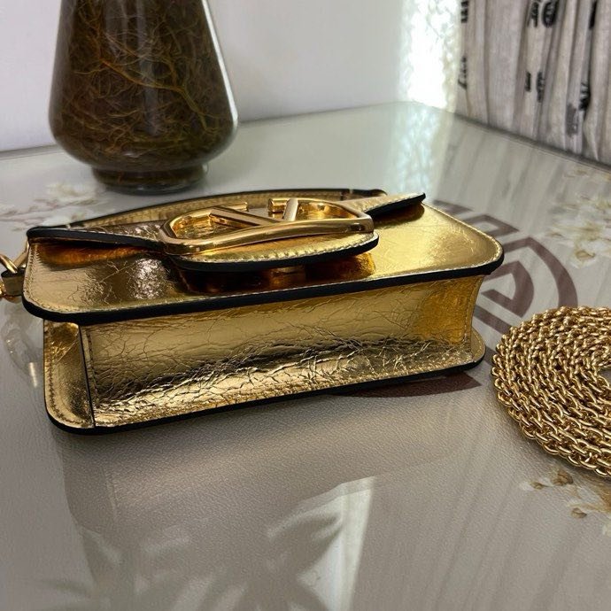 Сумка на плече Poudre Micro Loco з телячої шкіри з логотипом Vlogo фото 8