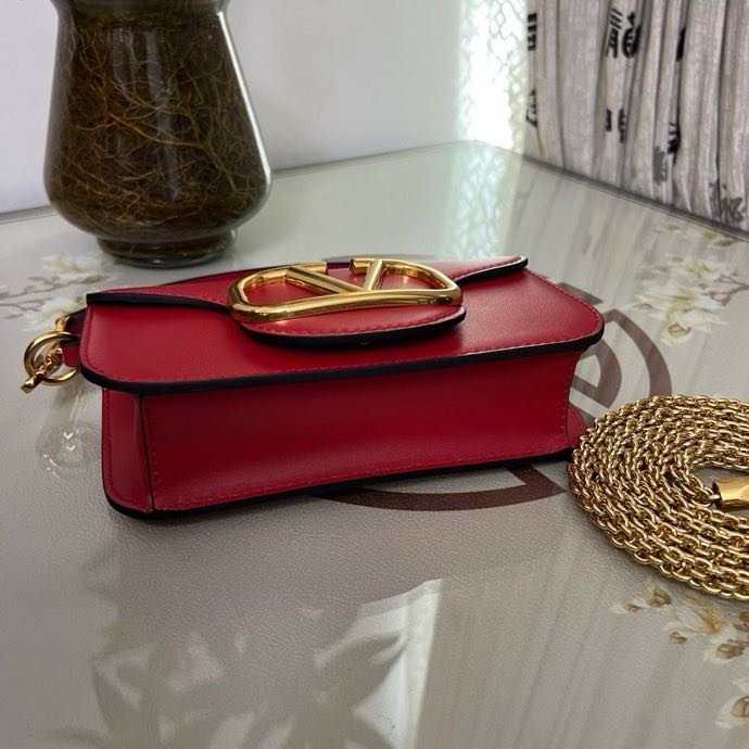 Сумка на плече Poudre Micro Loco з телячої шкіри з логотипом Vlogo фото 8