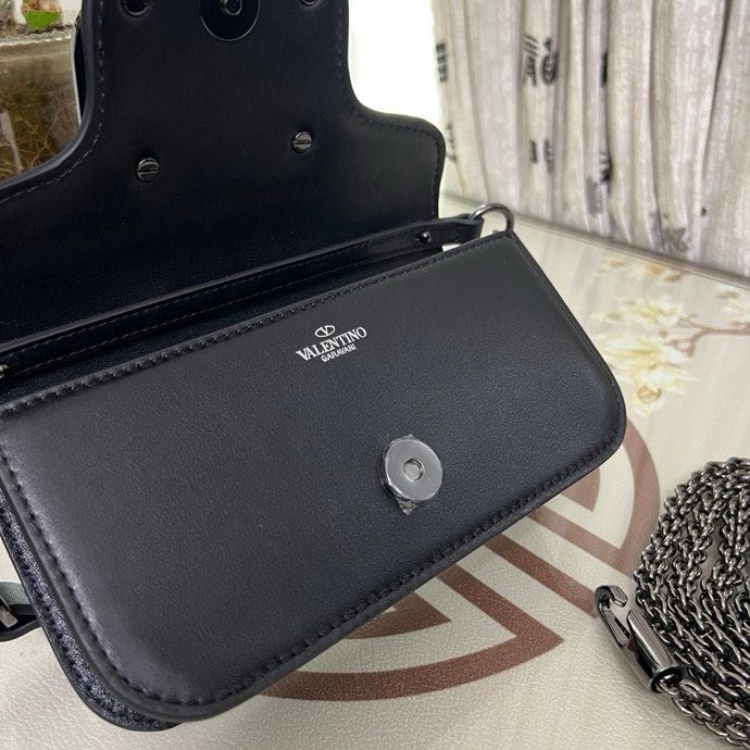 Сумка на плече Poudre Micro Loco з телячої шкіри з логотипом Vlogo фото 8