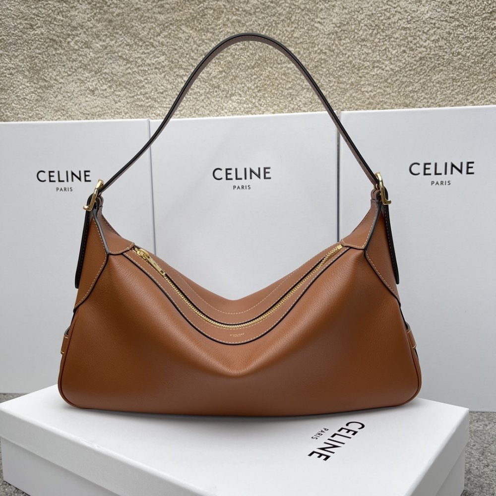 A bag ROMY 34 cm of soft veal skin