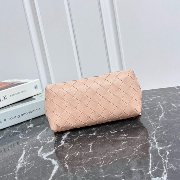 A bag pink across shoulder leather 18 cm фото 5