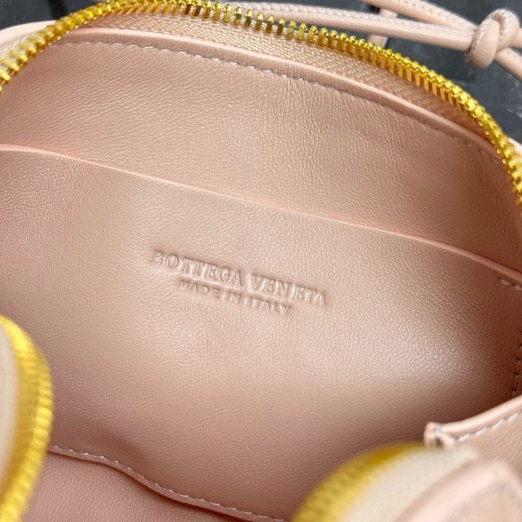 A bag pink across shoulder leather 18 cm фото 6