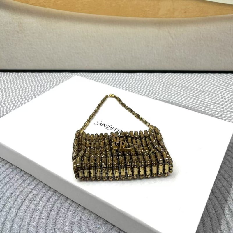 Сумка с кристаллами YSL Crystal Bag 11 см фото 3