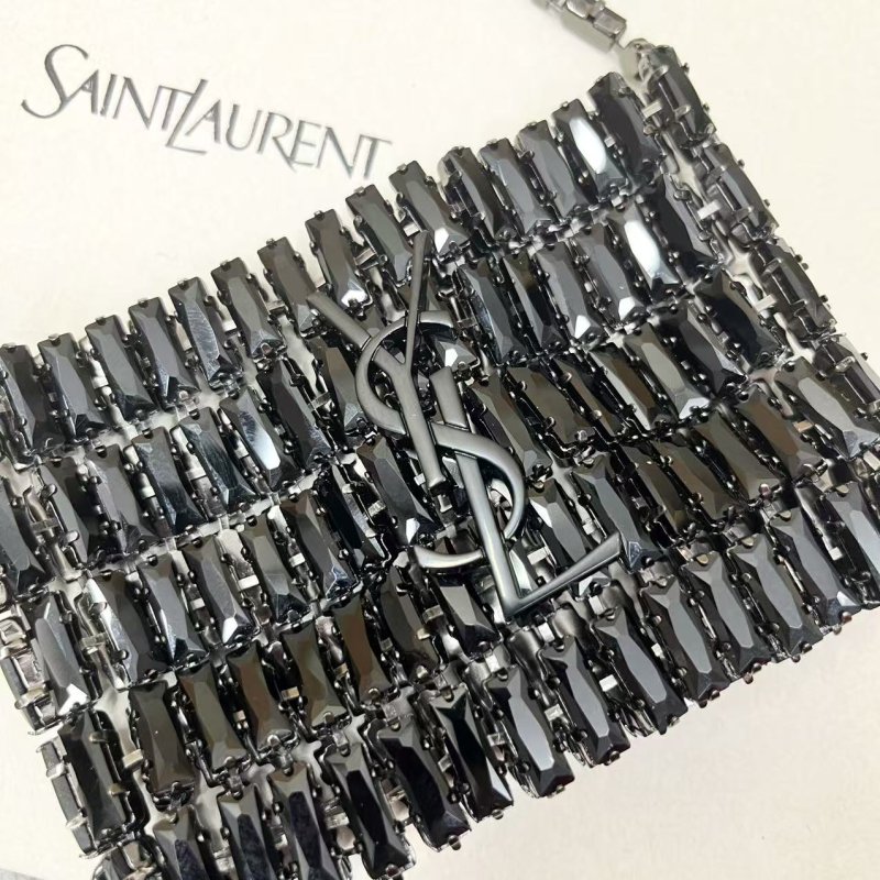 Сумка с кристаллами YSL Crystal Bag 11 см фото 4