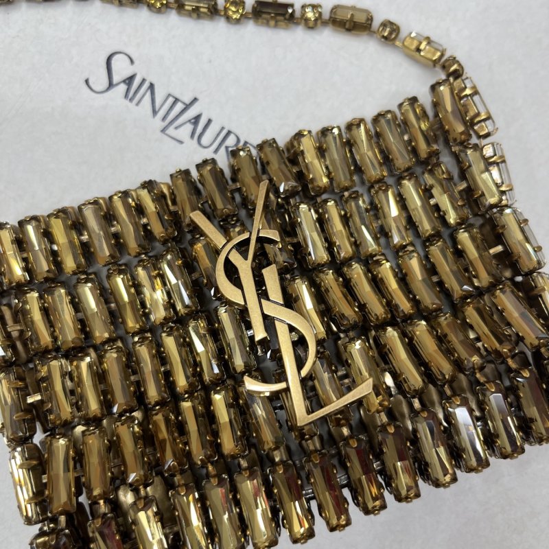 Сумка с кристаллами YSL Crystal Bag 11 см фото 5