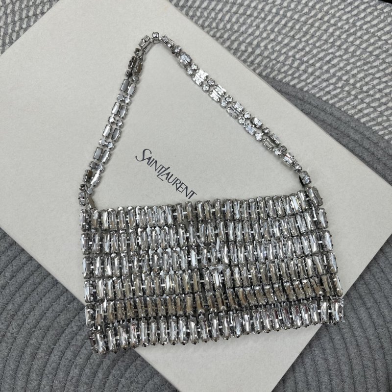 Сумка с кристаллами YSL Crystal Bag 18 см фото 2
