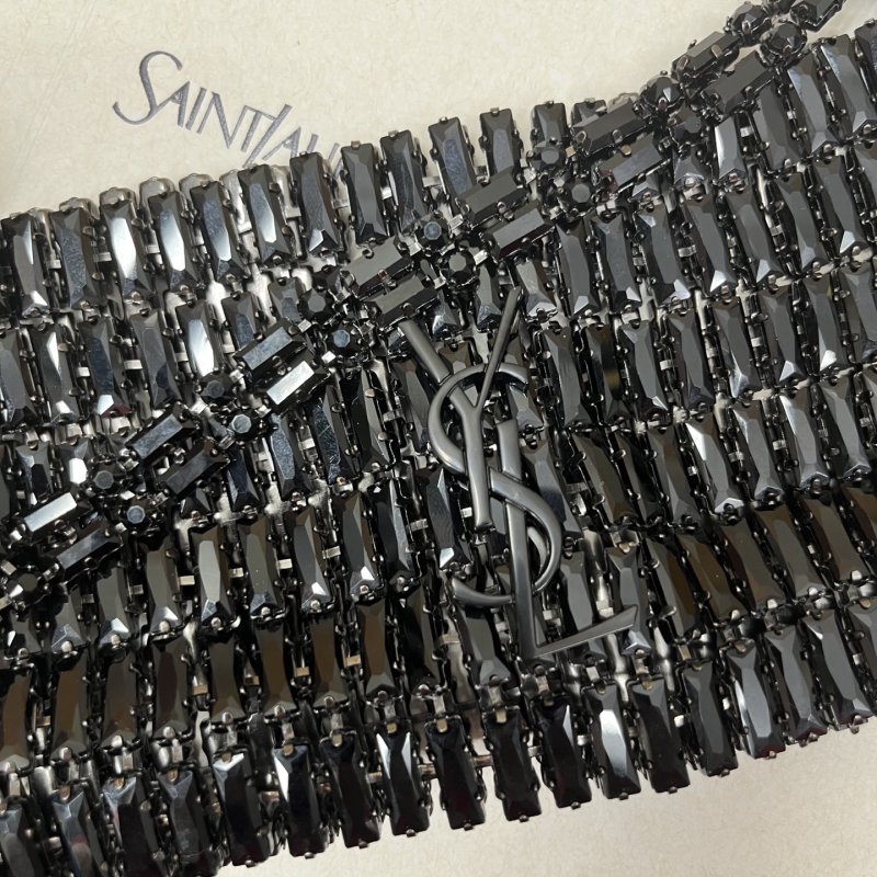 Сумка с кристаллами YSL Crystal Bag 18 см фото 5