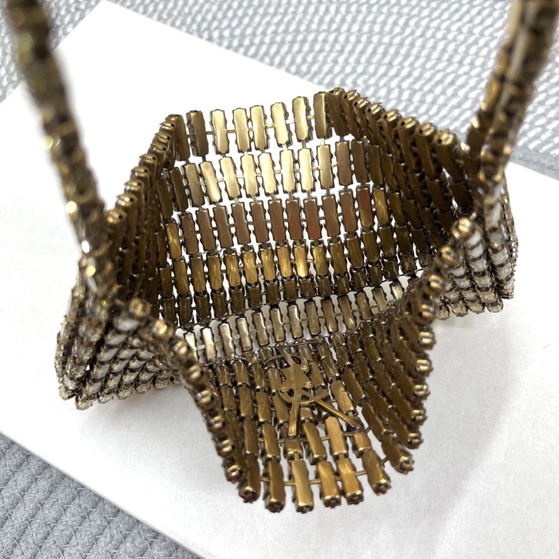 Сумка с кристаллами YSL Crystal Bag 18 см фото 6