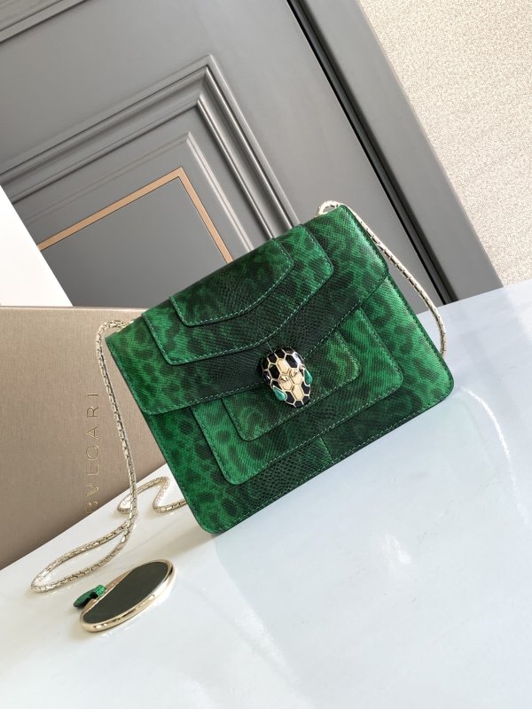 Сумка Serpenti Forever Python Skin 20 см