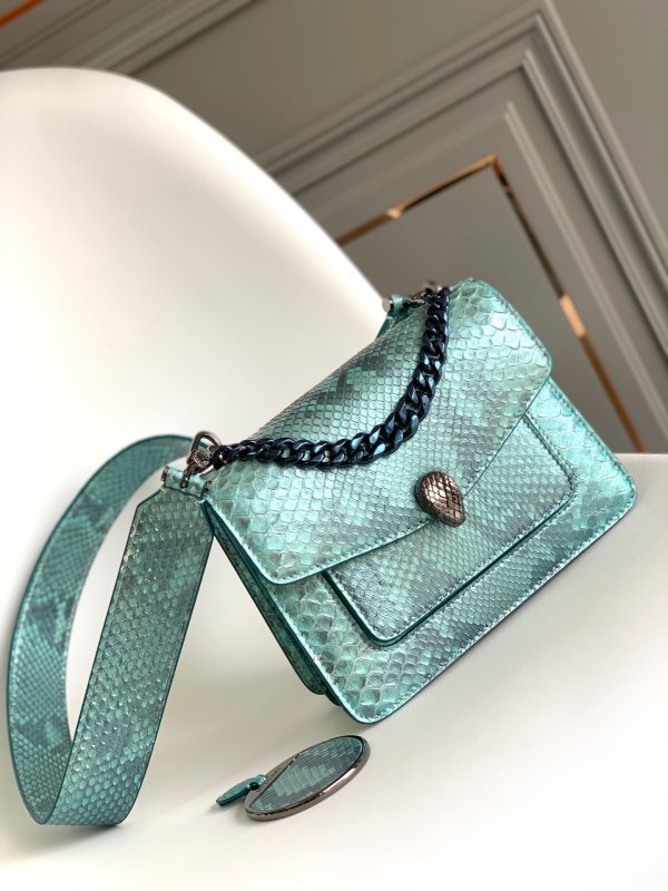 Сумка Serpenti Forever Python Skin 20 см