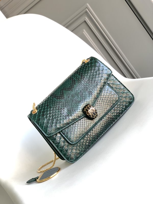 Сумка Serpenti Forever Python Skin 25 см