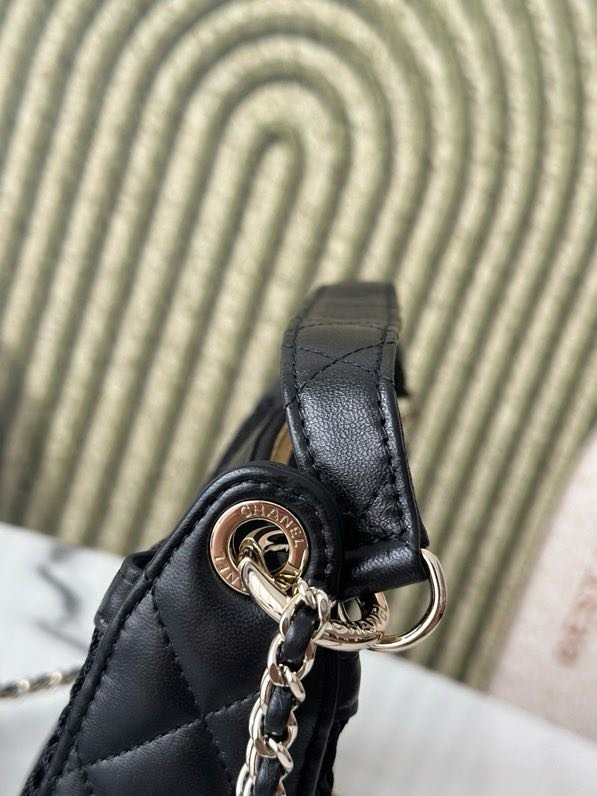 Сумка сетка кожаная 22 см фото 4