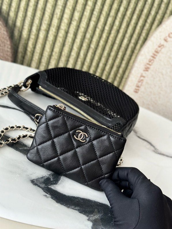 Сумка сетка кожаная 22 см фото 5