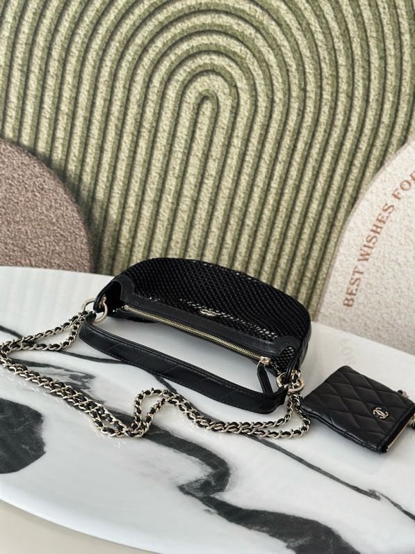 Сумка сетка кожаная 22 см фото 7