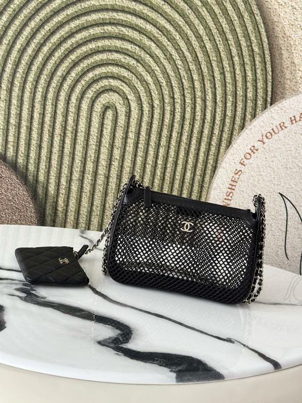 Сумка сітка шкіряна AP4672 21 см