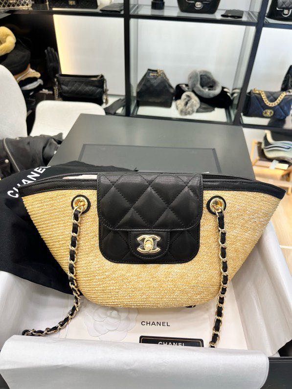 Сумка соломенная Chanel 26C 54 см