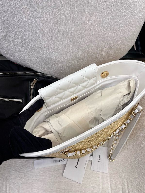 Сумка соломенная Chanel 26C 54 см фото 3