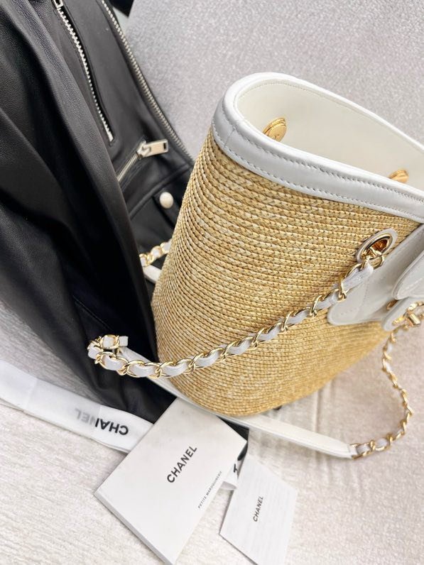 Сумка соломенная Chanel 26C 54 см фото 4