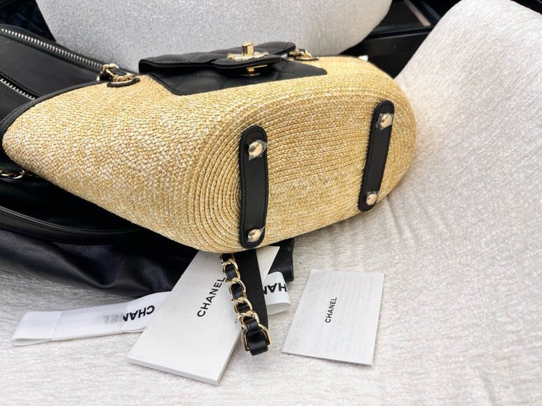 Сумка соломенная Chanel 26C 54 см фото 5