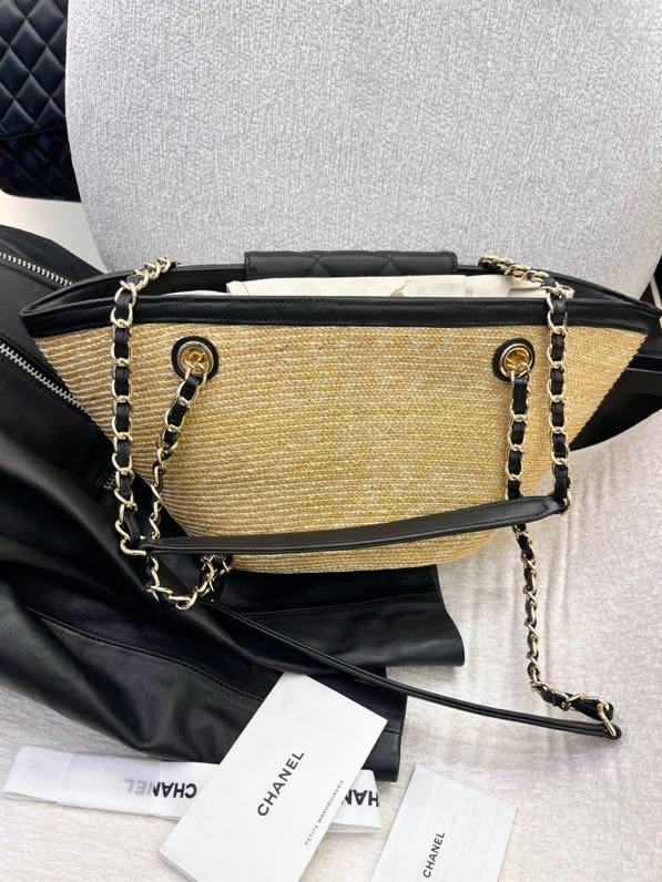 Сумка соломенная Chanel 26C 54 см фото 7