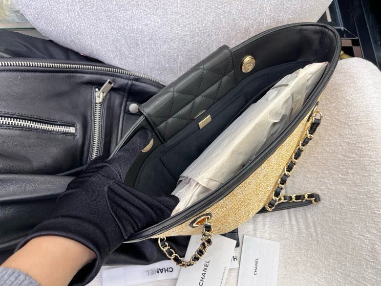 Сумка соломенная Chanel 26C 54 см фото 8