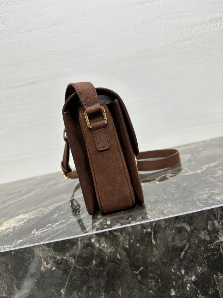 Сумка TEEN TRIOMPHE Medium замшевая 22 см фото 3