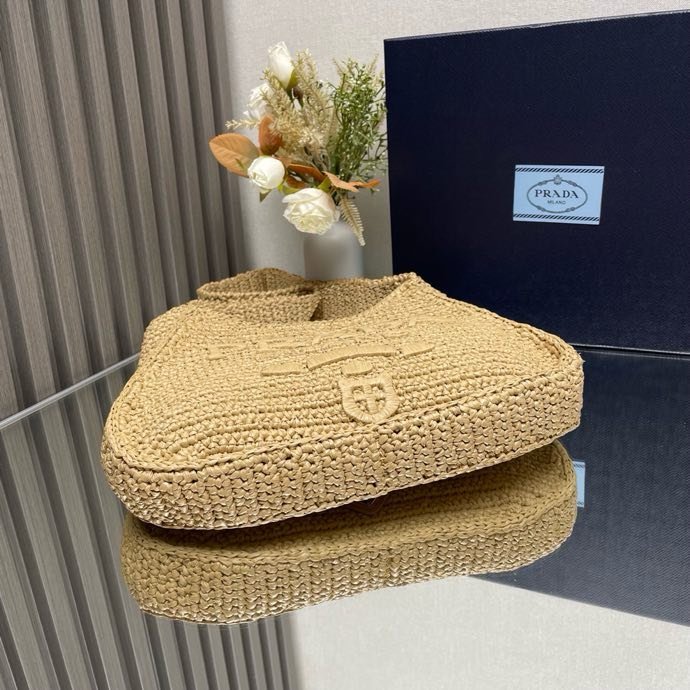 Сумка тоут из рафии 33 см фото 5