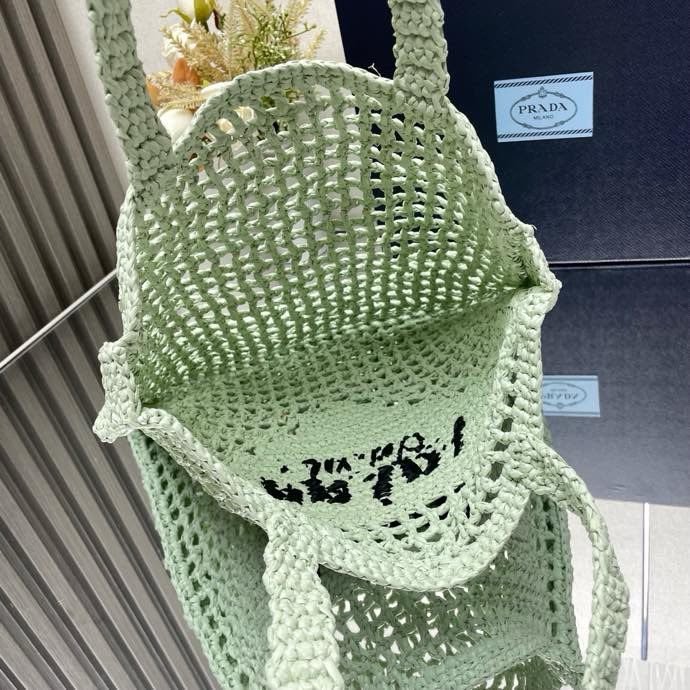 Сумка тоут из рафии 36 см фото 3