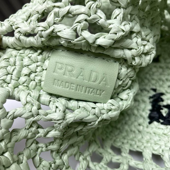 Сумка тоут из рафии 36 см фото 4