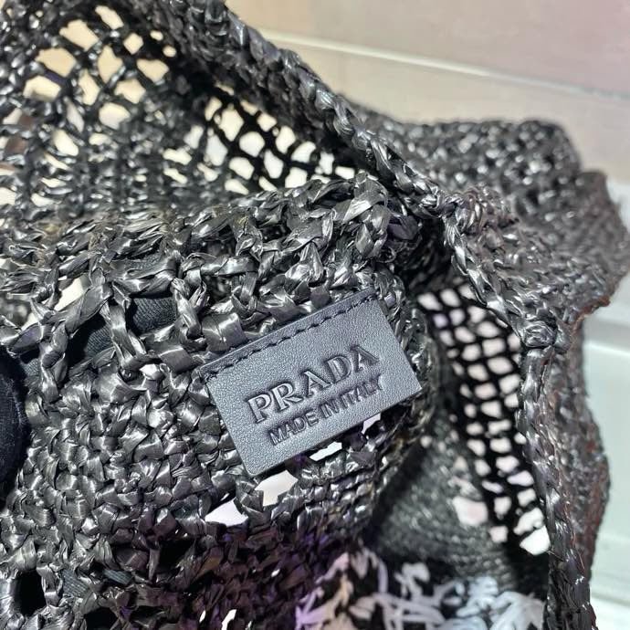 Сумка тоут из рафии 36 см фото 5