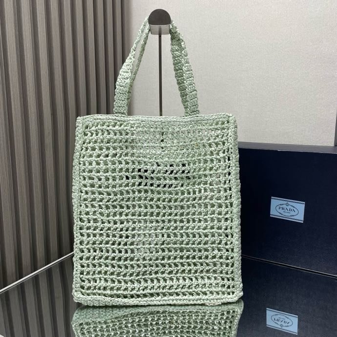 Сумка тоут из рафии 36 см фото 5