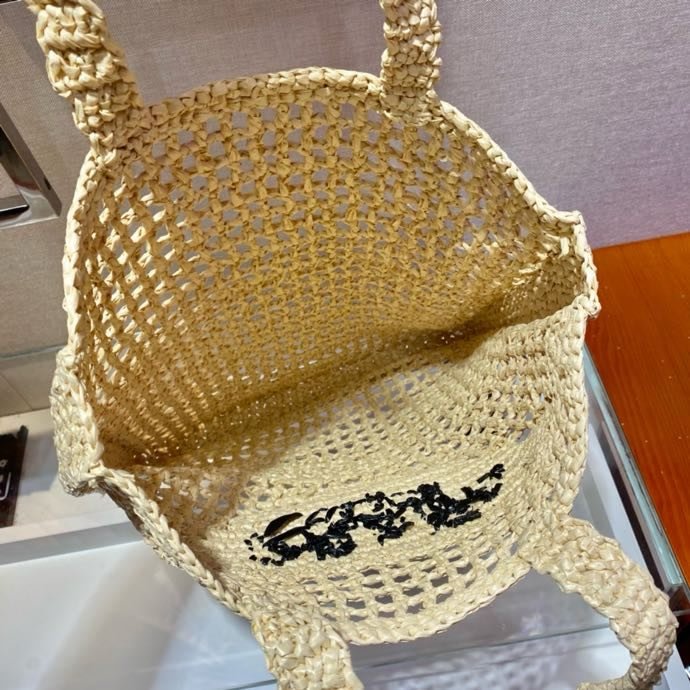 Сумка тоут з рафии 36 см фото 6