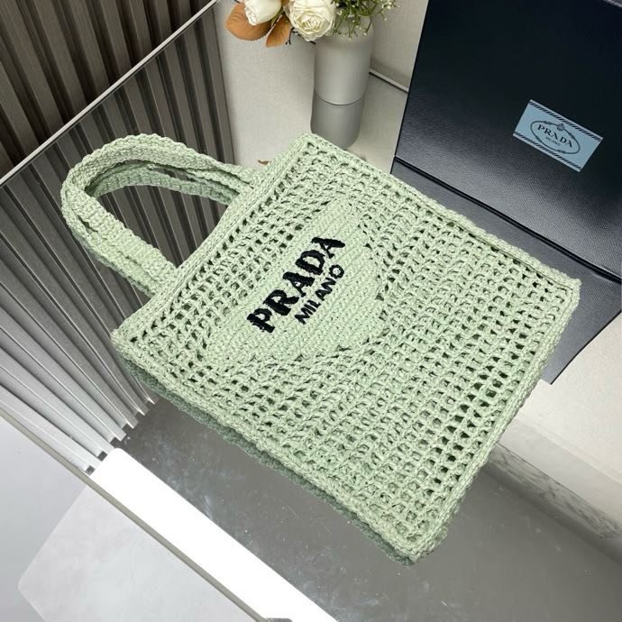 Сумка тоут из рафии 36 см фото 7