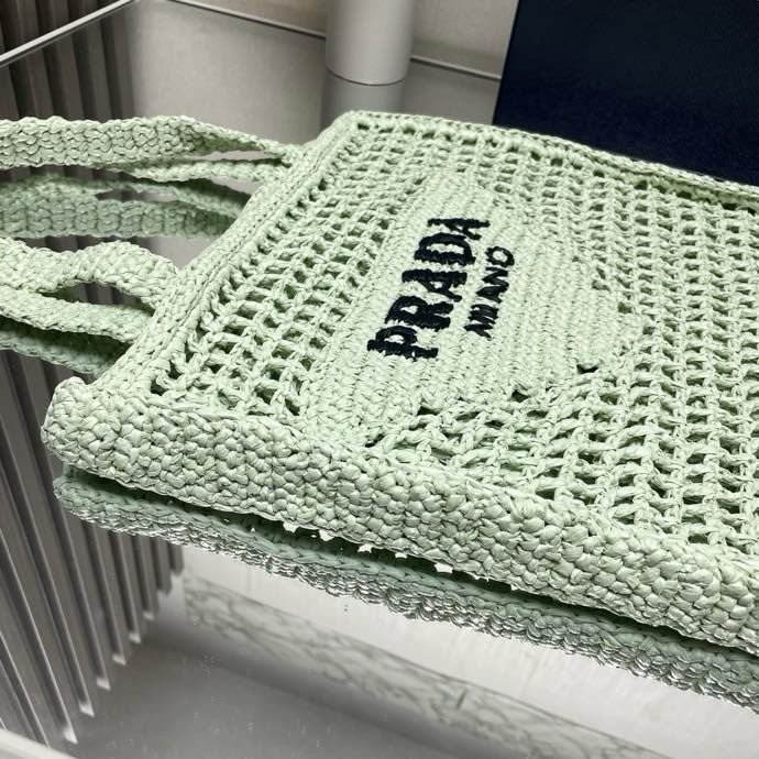 Сумка тоут из рафии 36 см фото 8