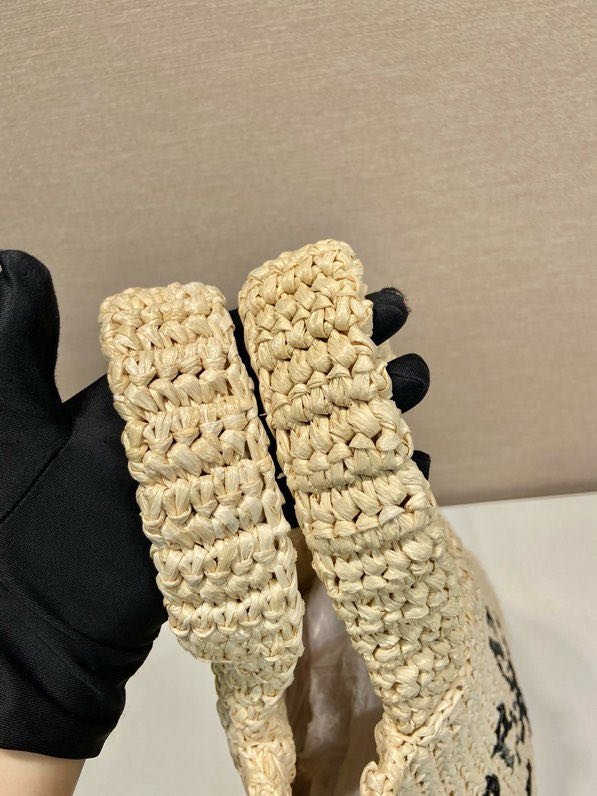 Сумка тоут из рафии 47 см фото 8