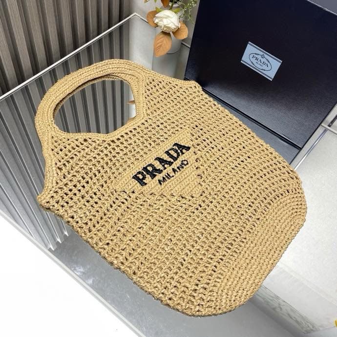 Сумка тоут из рафии 51 см фото 3