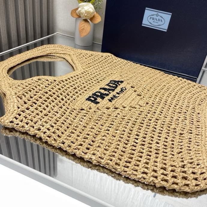 Сумка тоут из рафии 51 см фото 5