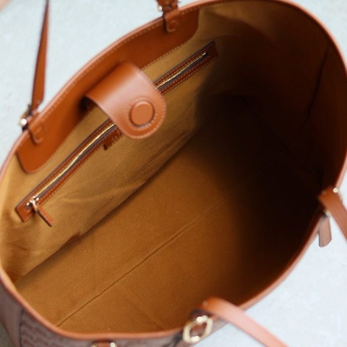 Сумка тоут кожаная 37 см фото 4