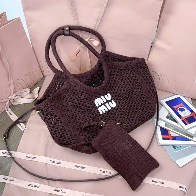 Сумка тоут Miu Isetan 28 см фото 9