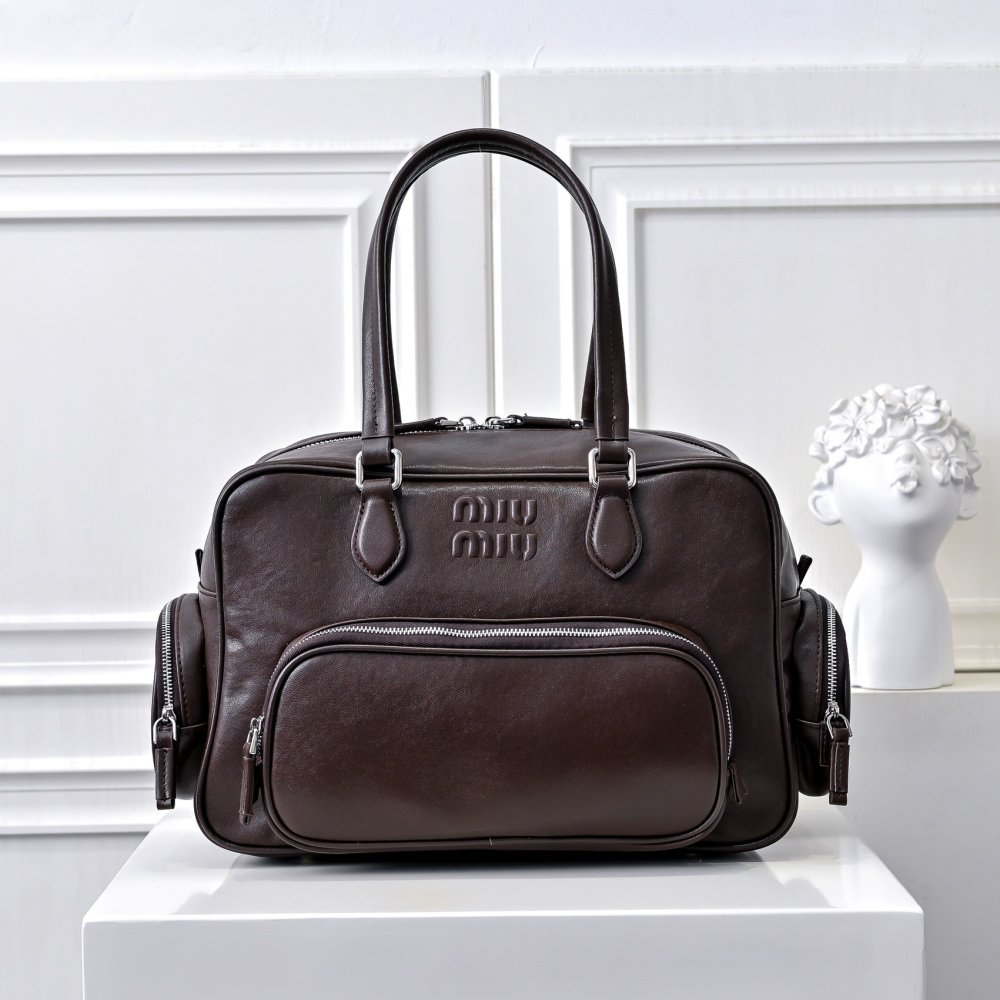 Сумка тоут Pocket кожаная на молнии 31 см