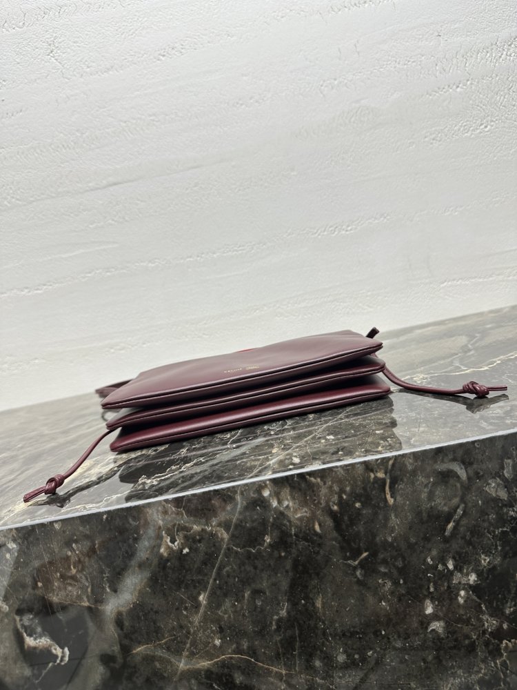 A bag TRIO FLAP leather 22 cm фото 6