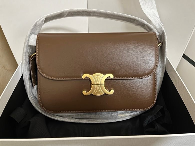 A bag Triomphe Classique of kind veal skin