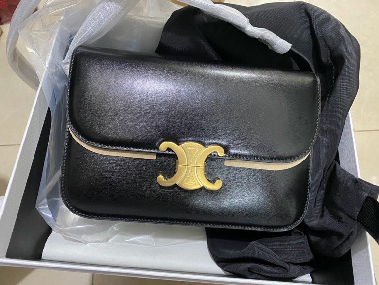 A bag Triomphe Classique of kind veal skin